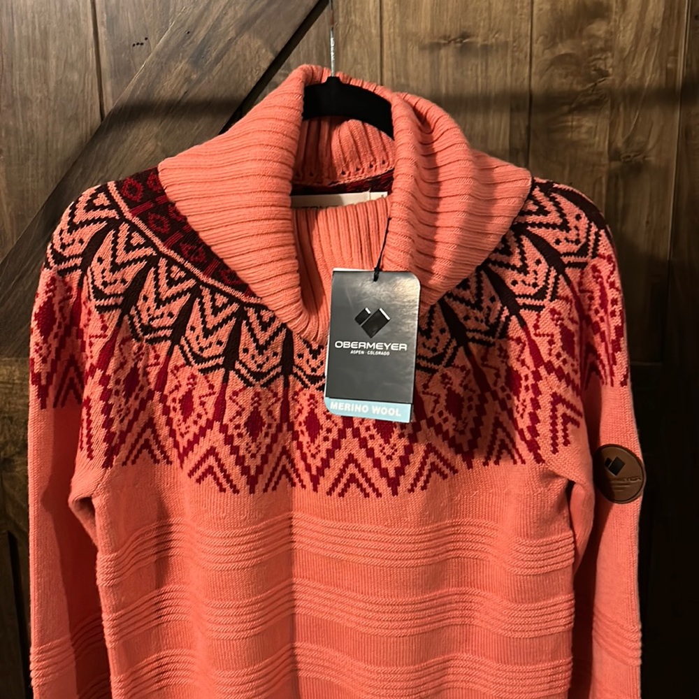 Obermeyer Merino Wool Sweater NWT